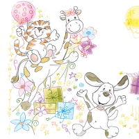 20 Servietten 33x33 cm - Yippee! 