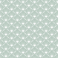 30 Servietten 33x33 cm - mint Shell