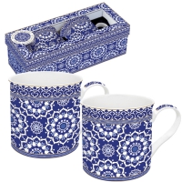 Porzellan-Tasse - Azulejo