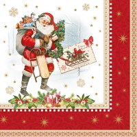 Servietten 33x33 cm - VINTAGE CHRISTMAS