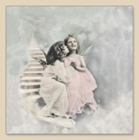 Servietten 33x33 cm - TWO ANGELS