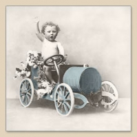 Servietten 33x33 cm - BOY IN CAR