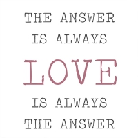Servietten 33x33 cm - Always Love