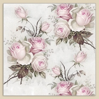 Servietten 40x40 cm - Roses