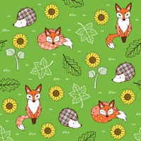 Linclass Dinner Servietten - FLORIAN gr�n