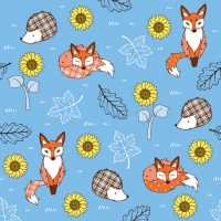 Linclass Dinner Servietten - FLORIAN blau