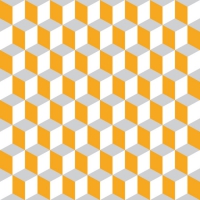 Linclass Dinner Servietten - CHICAGO orange / grau