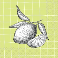 Servietten 33x33 cm - Lemon