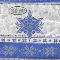 Servietten 24x24 cm - Hivernale blue