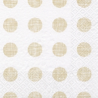 Servietten 24x24 cm - Melissa gold/pearlwhite