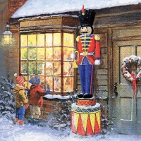 Servietten 33x33 cm - Toyshop & Nutcracker