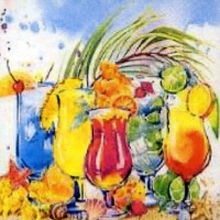 Servietten 33x33 cm - Summer Cocktails Servietten 33x33 cm - Summer Cocktails