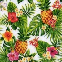 Servietten 33x33 cm - Pineapples & Palmleaves white Servietten 33x33 cm - Pineapples & Palmleaves white
