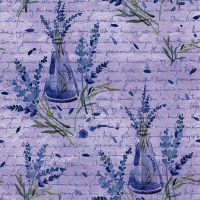 Servietten 33x33 cm - Lavanda in Bottiglie lilac Servietten 33x33 cm - Lavanda in Bottiglie lilac