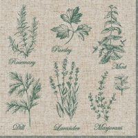 Servietten 33x33 cm - Fragrant Herbs