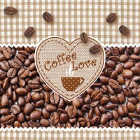 Servietten 33x33 cm - Coffee Love