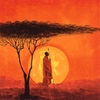 Servietten 33x33 cm - African Sunset