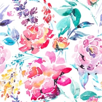 Servietten 33x33 cm - Fleurs Lumineuses multi Servietten 33x33 cm - Fleurs Lumineuses multi