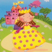 Servietten 33x33 cm - Princess