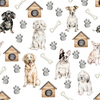 Servietten 33x33 cm - Pet Dogs