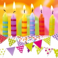 Servietten 33x33 cm - Party Candles