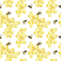 Servietten 33x33 cm - Honey Bees