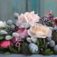 Servietten 33x33 cm - Carnation & Ranunculus