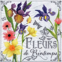 Servietten 33x33 cm - Fleurs de Printemps Servietten 33x33 cm - Fleurs de Printemps