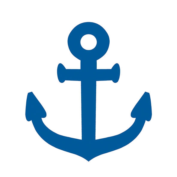 Servietten 33x33 cm - Navy Blue, Anker Servietten 33x33 cm - Navy Blue