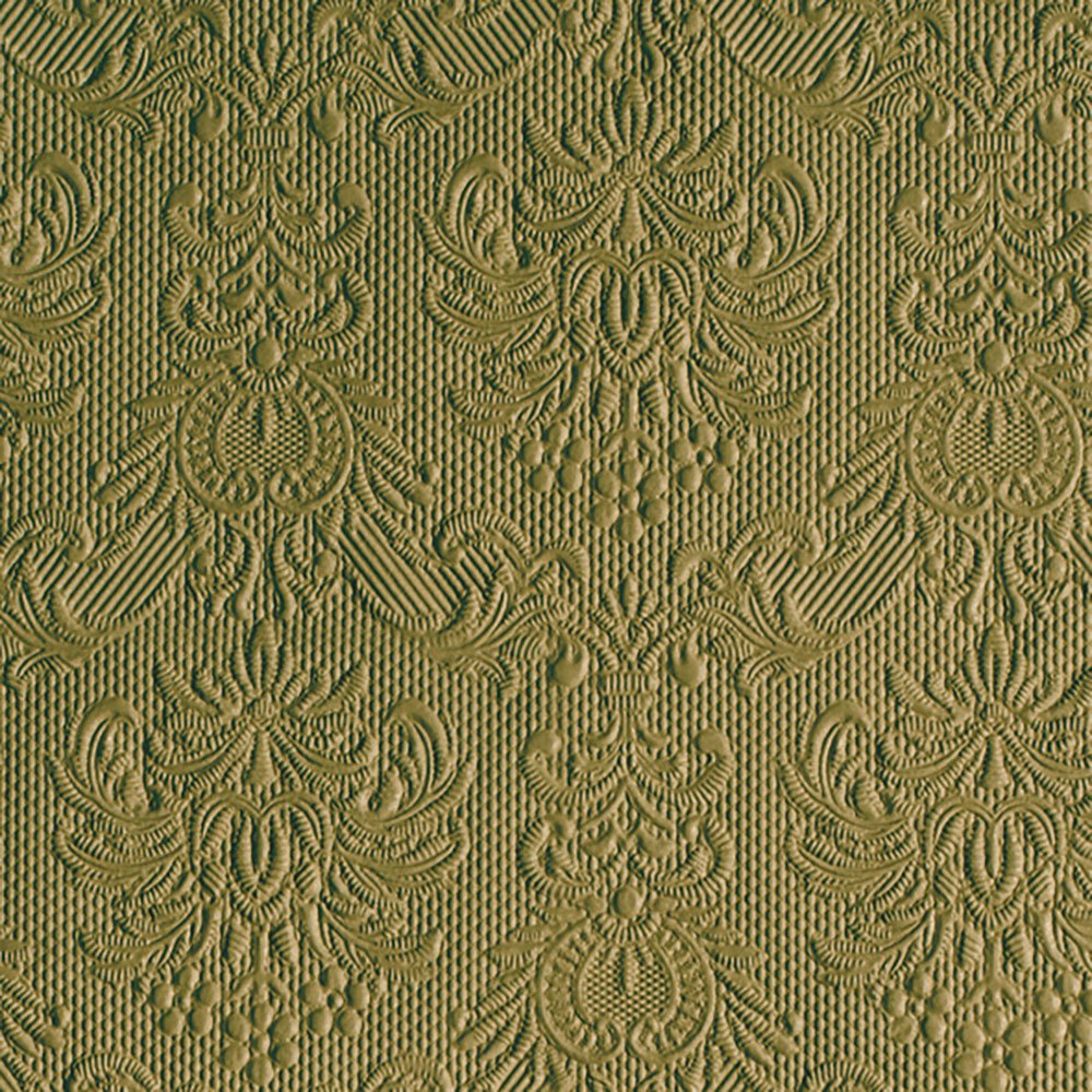 Servietten 33x33 cm - Elegance Olive Green