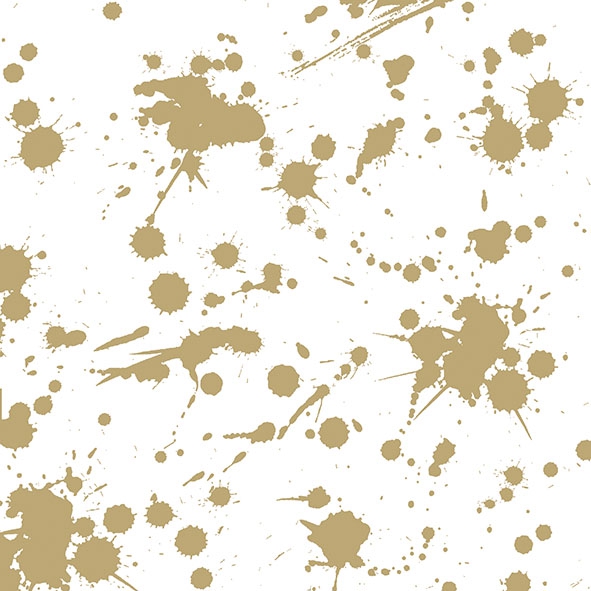 Servietten 33x33 cm - Splash Gold