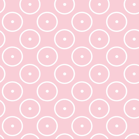 Servietten 33x33 cm - Dots Circles Pink
