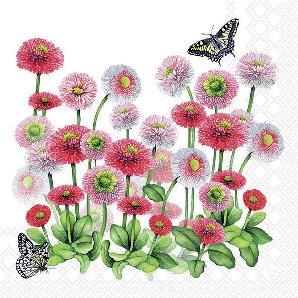 Servietten 33x33 Cm Bellis Bei Servietten Wimmel