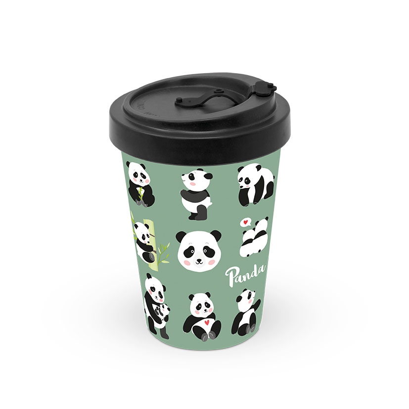 Bamboo mug To-Go - Panda Bears