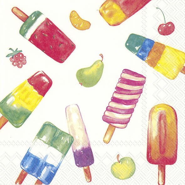 Servietten 25x25 cm - TUTTI FRUTTI