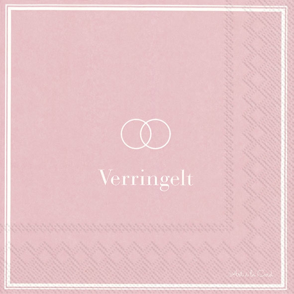 Servietten 33x33 cm - VERRINGELT light rose