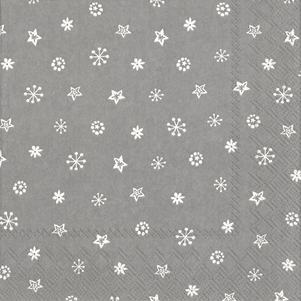 Servietten 33x33 cm - LITTLE JOY light grey