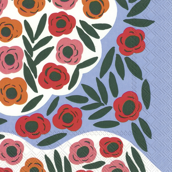 Servietten 33x33 cm - RUUKKU blue