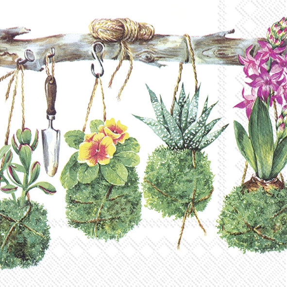 Servietten 33x33 cm - MARTINA white