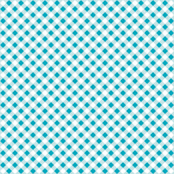 Servietten 33x33 cm - Diagonal Light Blue Check