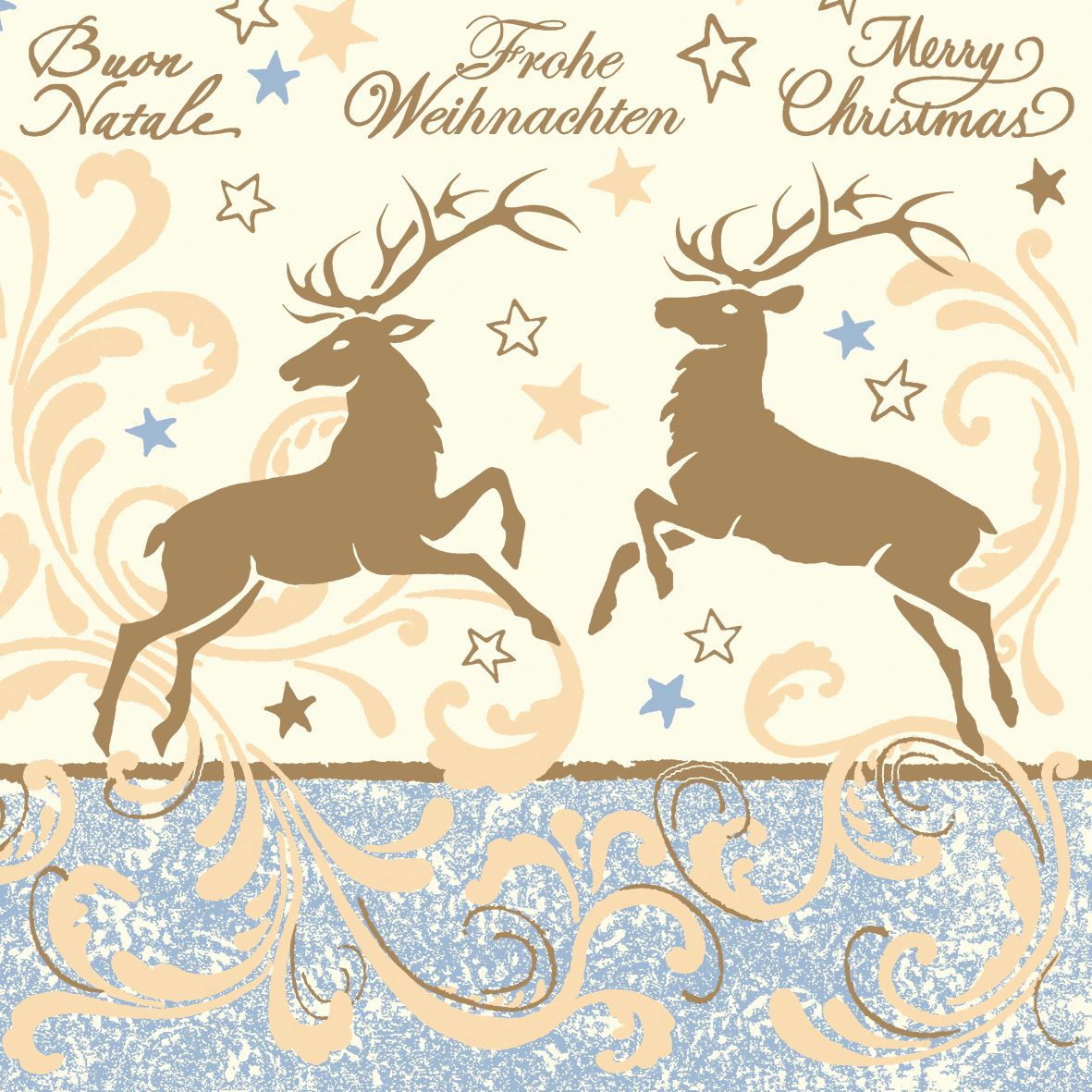 Linclass Servietten 40x40 cm - Liroy  (graublau)