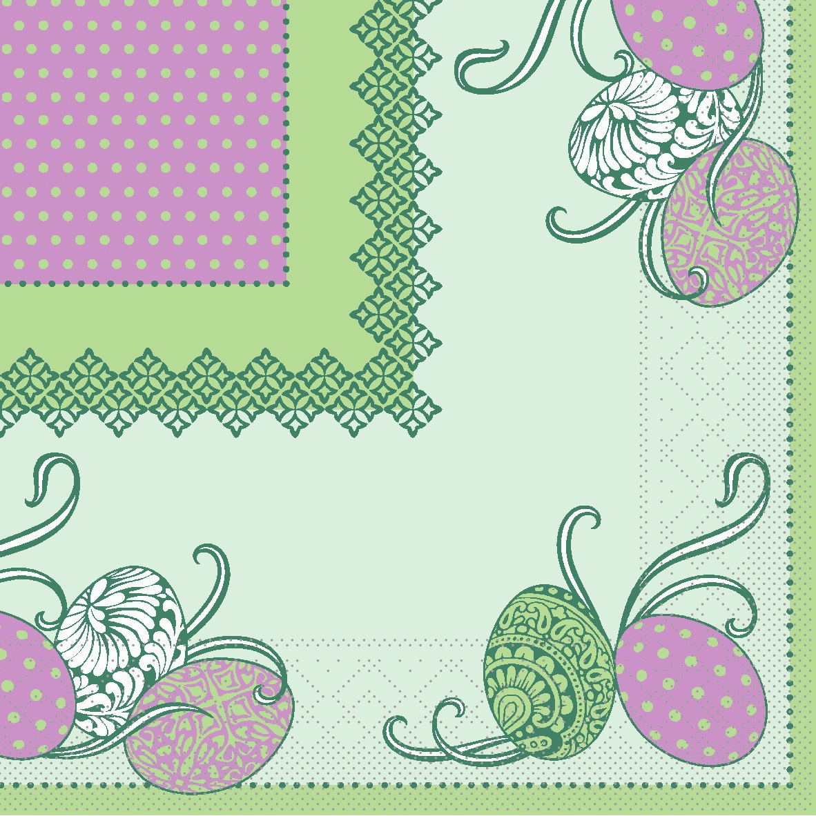 Tissue Servietten 33x33 cm - ANDY - gr�n