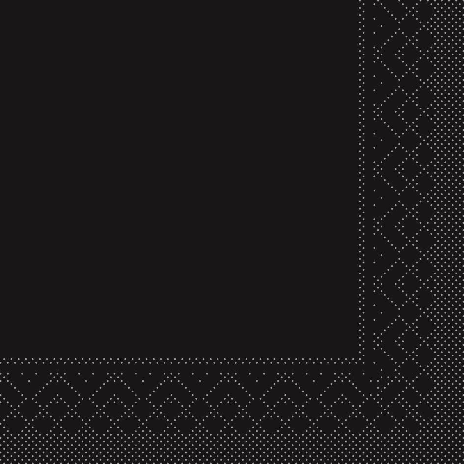 Tissue Servietten 25x25 cm - SCHWARZ  