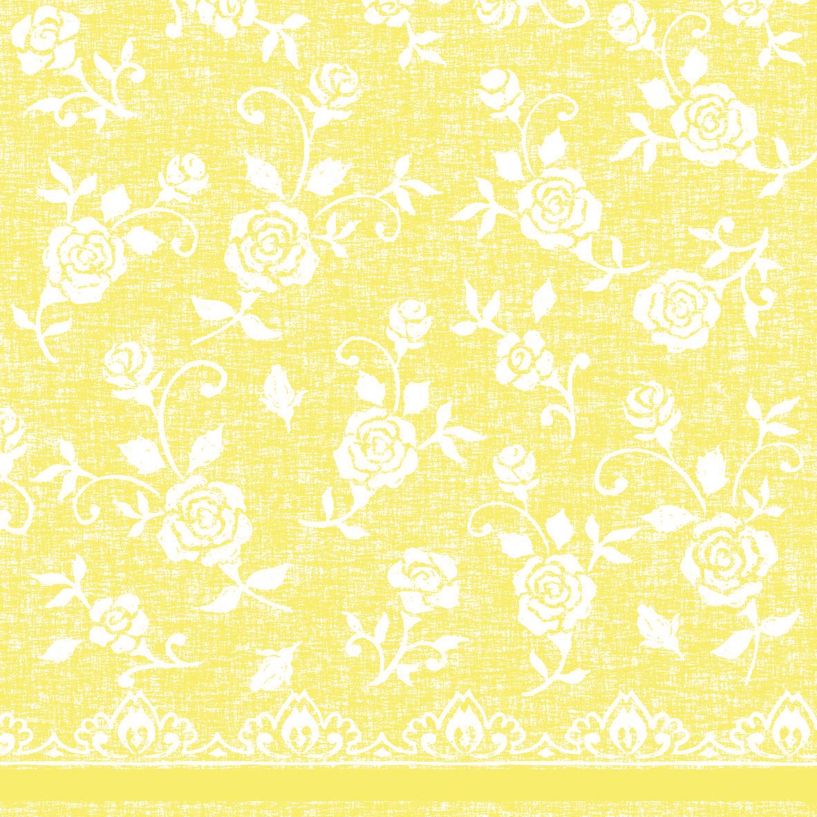 Linclass Servietten 40x40 cm - Lace  (gelb)