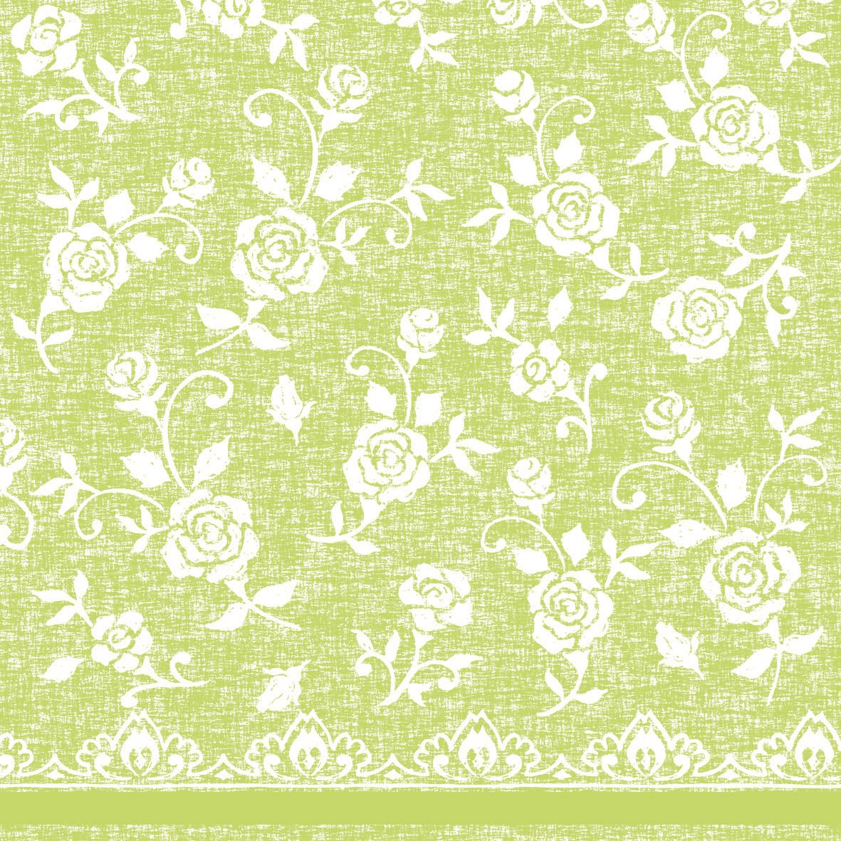 Linclass Servietten 40x40 cm - Lace  (limette)