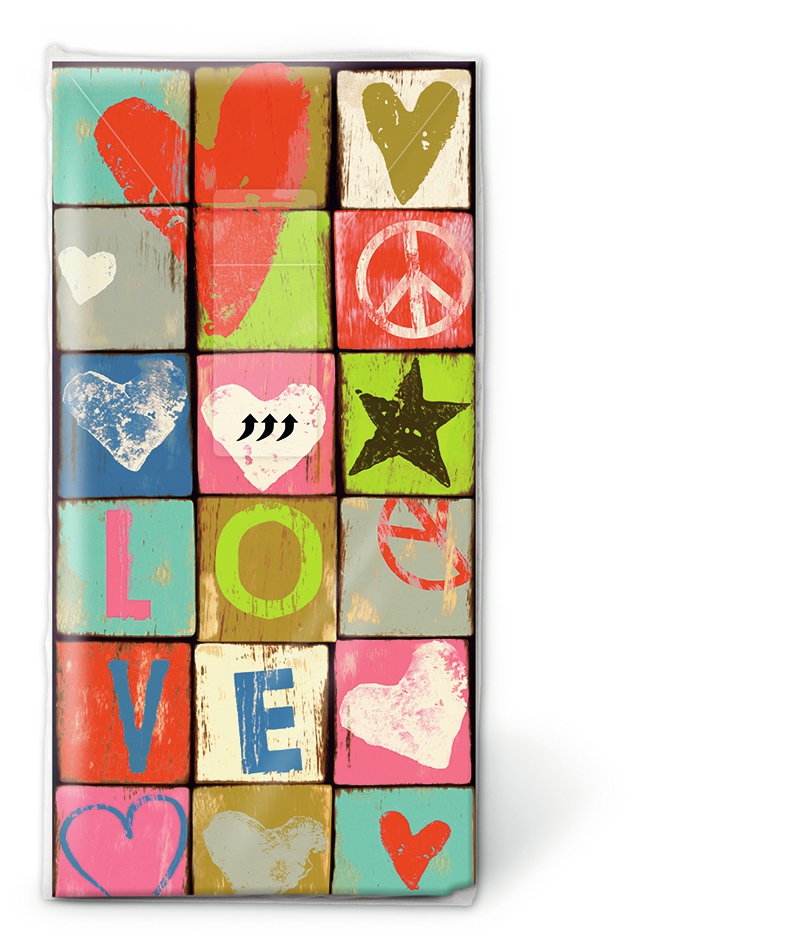 Taschentücher - Love and peace