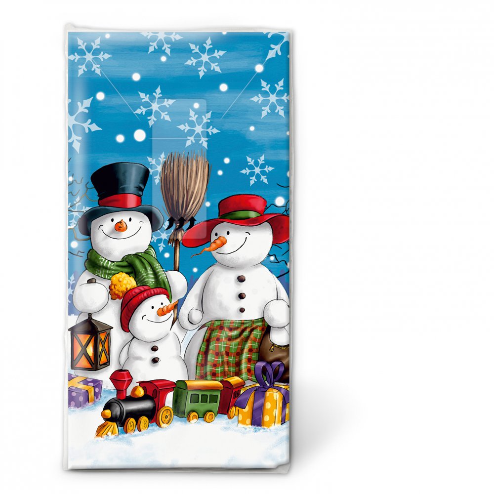 Taschentücher - Snowman family