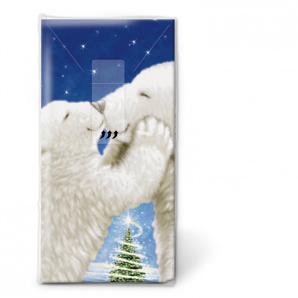 Taschentücher - Polar bear kiss