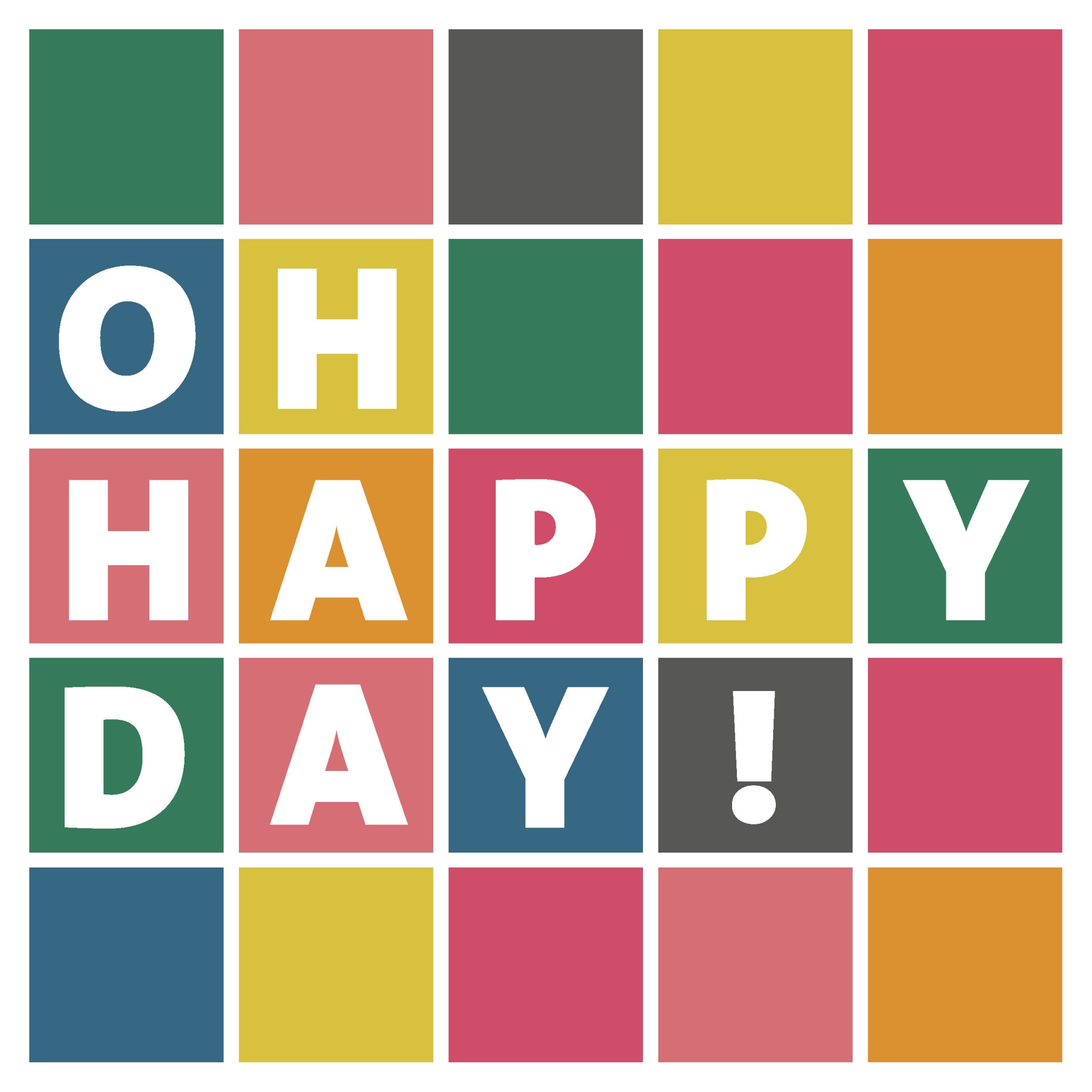 Servietten 24x24 cm - Happy Day