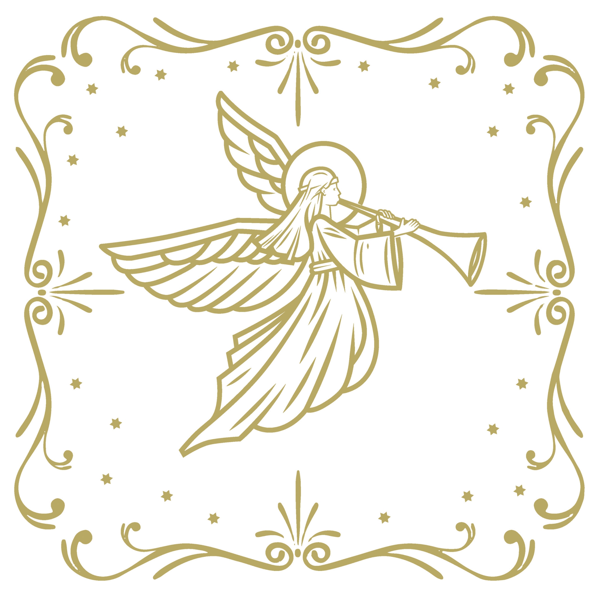Servietten 33x33 cm - Angel Deco